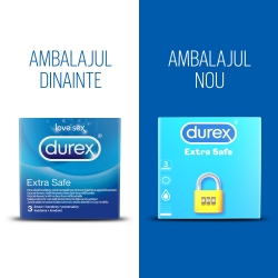 Produse Durex Prezervative Durex Extra Safe 3 bucati