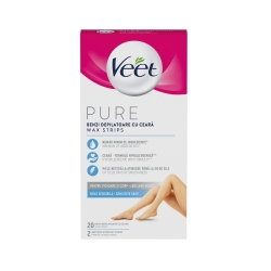 Produse Veet Benzi de ceara depilatoare Veet pentru picioare, 20 benzi