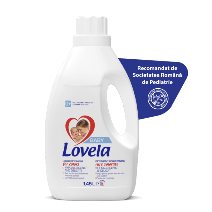 Detergent lichid Detergent lichid Lovela Baby, pentru rufe colorate, 1.45L