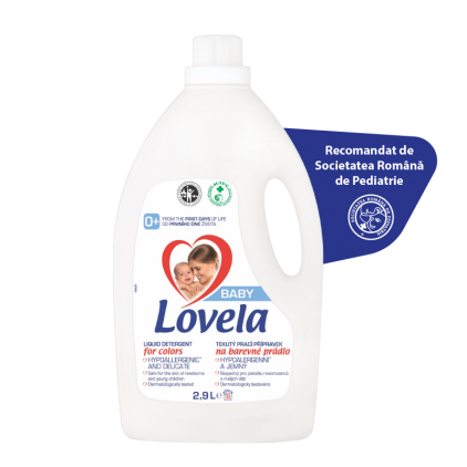 Detergent lichid Detergent lichid Lovela Baby, pentru rufe colorate, 2.9L