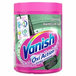 Pudra pentru indepartarea petelor & dezinfectarea hainelor Vanish Extra Hygiene, 423gr