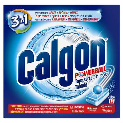 Tablete Anticalcar Tablete anticalcar pentru masina de spalat Calgon 3in1, 15 tablete
