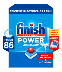 Detergenti vase Finish Power Essential detergent tablete pentru masina de spalat vase, 86 spalari