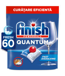 Detergenti vase Finish Quantum detergent capsule pentru masina de spalat vase, 60 spalari