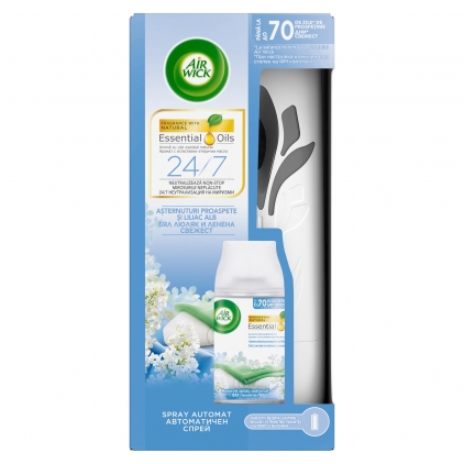 Produse Air Wick Air Wick Freshmatic Complete odorizant de camera, Asternuturi proaspete si Liliac alb, 250 ml