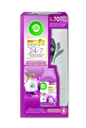 Produse Air Wick Air Wick Freshmatic Complete odorizant de camera, Satin fin si Floarea lunii, 250 ml