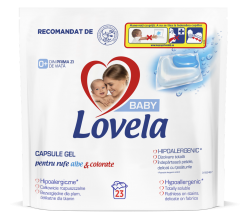Detergent lichid capsule Detergent capsule Lovela Baby, pentru rufe albe & colorate, 11 spalari