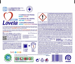 Detergent lichid capsule Detergent capsule Lovela Baby, pentru rufe albe & colorate, 11 spalari