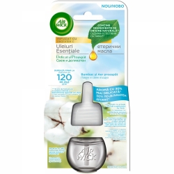 Produse Air Wick Rezerva odorizant electric de camera Air Wick Light & Fresh, Bumbac si Aer Proaspat, 19ml