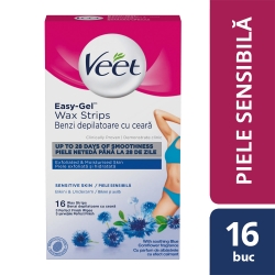 Produse Veet Benzi de ceara rece Veet pentru linia bikinilor si axile, 16 benzi