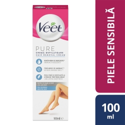 Creme depilatoare Crema Depilatoare Veet Aloe Vera si Vitamina E pentru Piele Sensibila, 100 ml